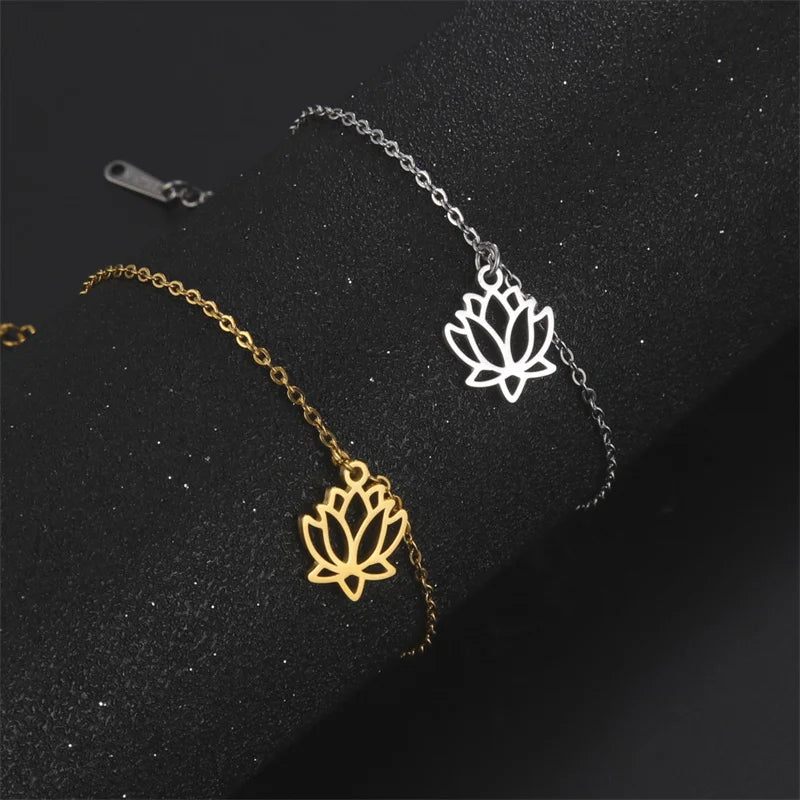 Bracelet Fleur de Lotus Fin