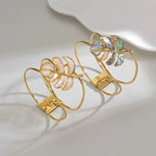 Bransoletka z niebieskim liściem palmy