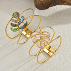 Bransoletka z niebieskim liściem palmy