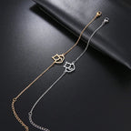 Bransoletka Gourmette Kot Serce