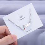 Bransoletka Gourmette Kot, który się bawi, srebrna