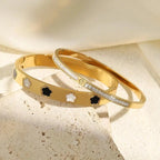 Bransoletka Gourmette Delikatne Kwiaty z 5 płatkami b