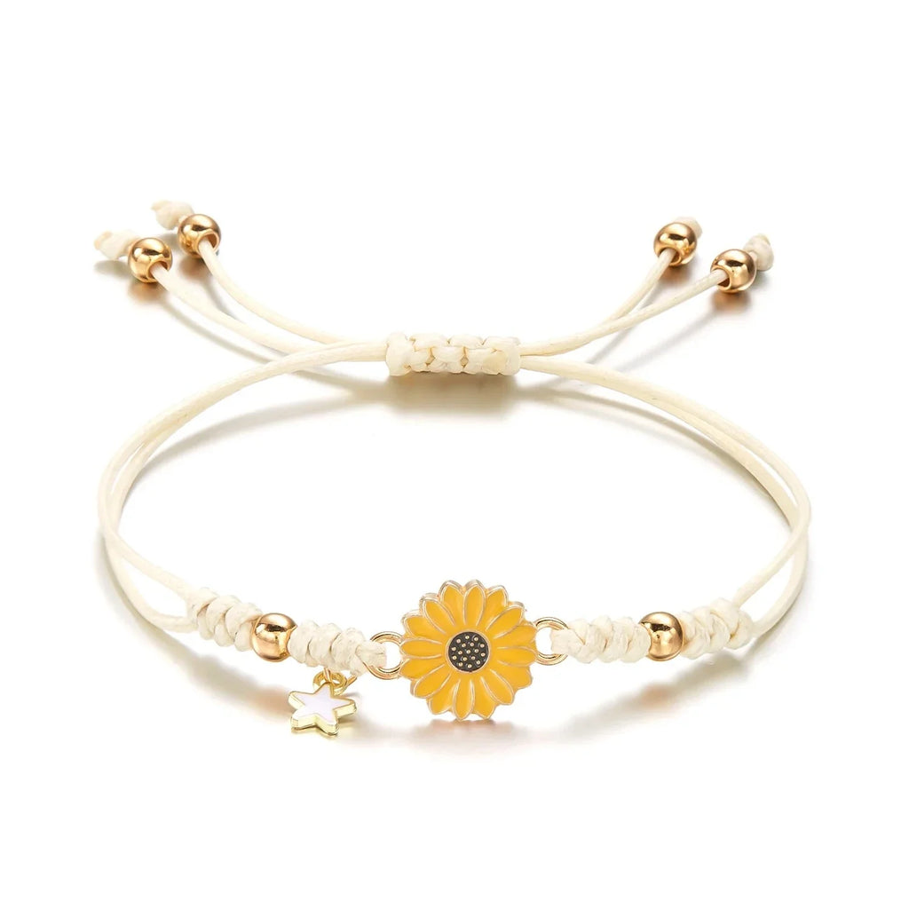 Armbånd Gourmette Margerittblomst gul