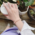 Bransoletka z różowych pereł