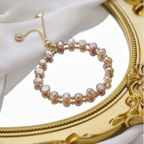 Bransoletka z różowych pereł