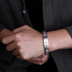 Bransoletka Męska z Grawerem Buddyjska Tybetańska