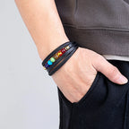 Bransoletka męska ze skóry 7 czakr