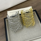 Bransoletka Szeroka Koralowa Damska srebrna