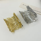 Bransoletka Szeroka Koralowa Damska złota