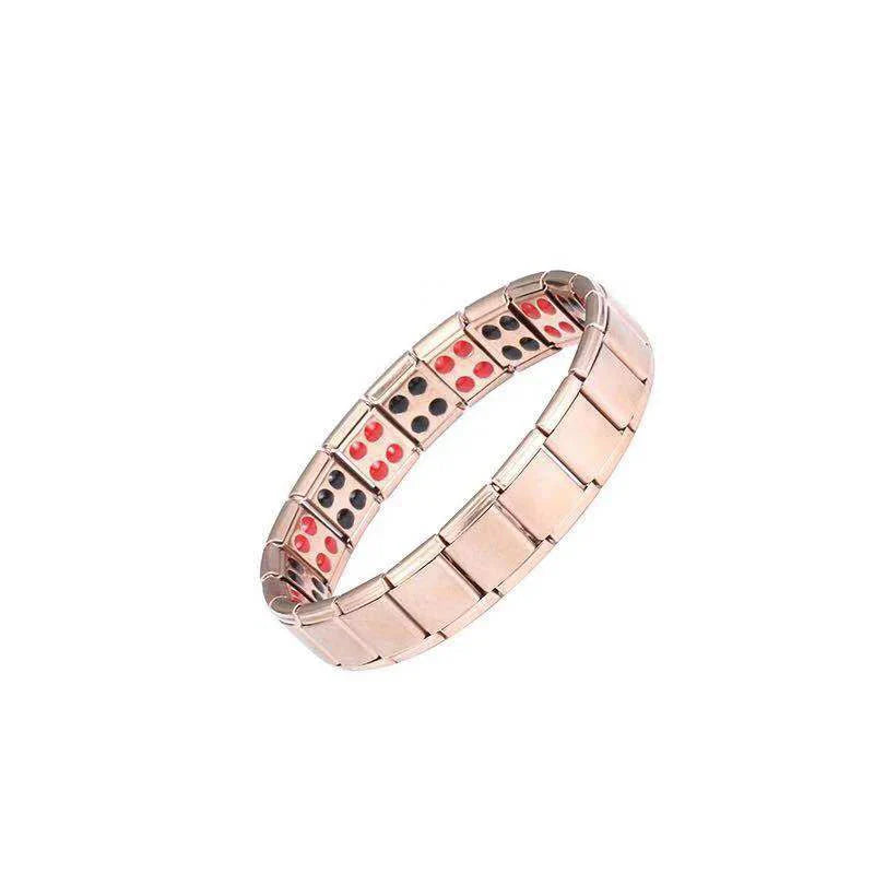 Bracelet Magnétique Homme Anti-Stress or rose