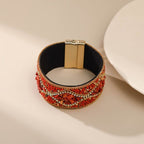 Bransoletka mankiet z naturalnym kamieniem dla kobiet 