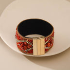 Bransoletka mankiet z naturalnym kamieniem dla kobiet 