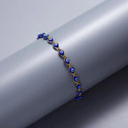 Bransoletka Złe Oko w Stylu Boho w Kolorze Niebieskim 