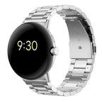 Bransoleta zegarka ze stali hartowanej Smartwatch Google Pixel Watch 1 & 2 srebrna