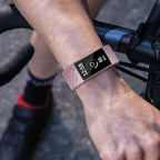 Bransoletka do zegarka Fitbit Charge 3 & Charge 4 różowe złoto z brokatem