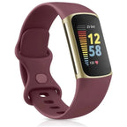 Bransoletka do zegarka Fitbit Charge 5 bordowa