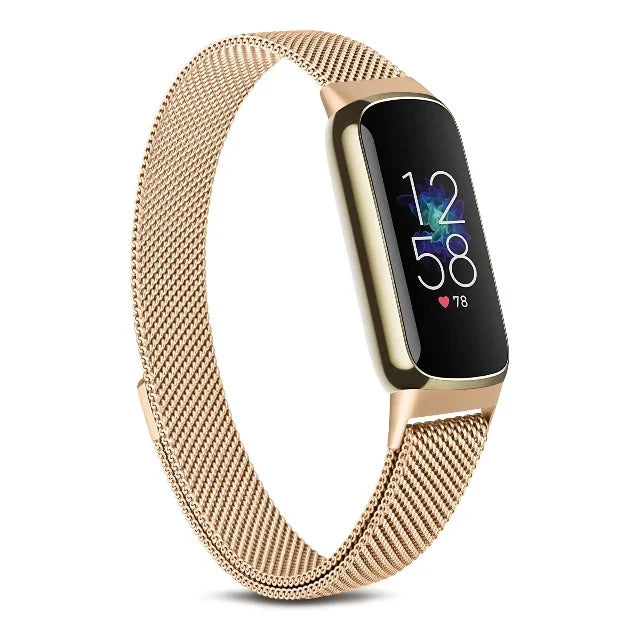 Bransoletka do zegarka Fitbit Luxe różowe złoto