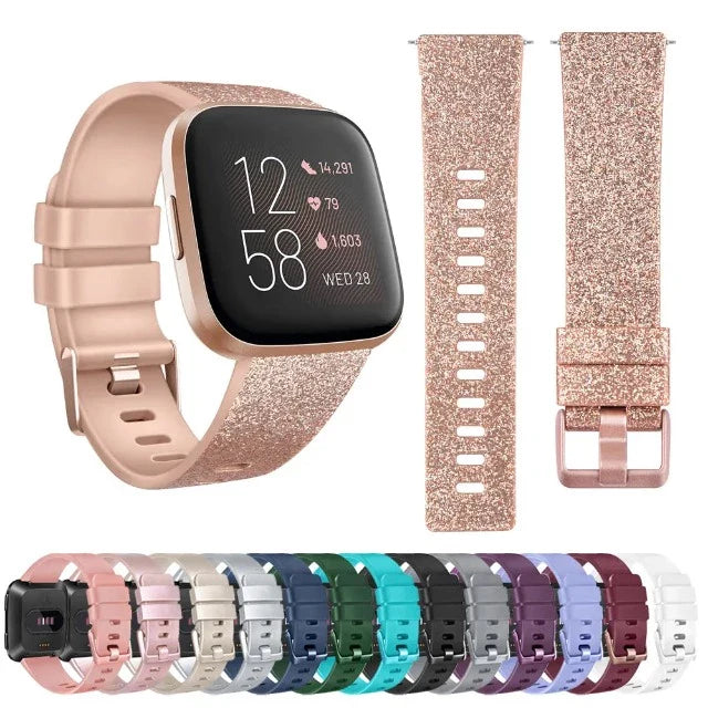 Bransoletka z brokatem do zegarka Fitbit Versa 1 Versa 2
