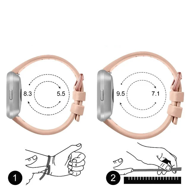 Bransoletka z brokatem do zegarka Fitbit Versa 1 Versa 2 