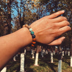 Bransoletka z koralikami Planety Układu Słonecznego 7 Czakr