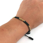 Bransoletka bransoletka buddyjska tybetańska na sznurku