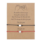 Bransoletka dla par zakochanych (zestaw 2 bransoletek) serce