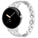 Damska bransoleta do Google Pixel Watch 1, 2, 3, 4 41mm 45mm srebrna