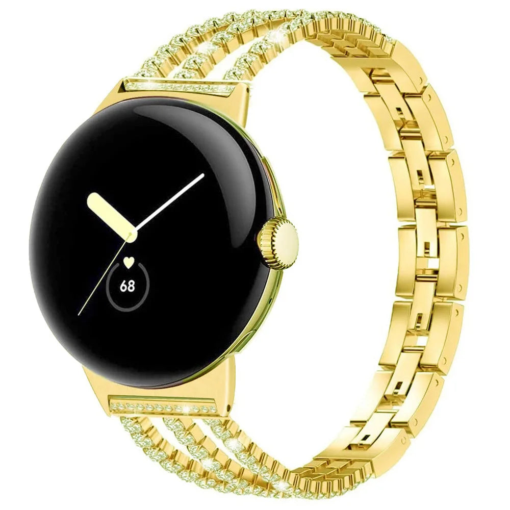 Damska bransoleta do Google Pixel Watch 1, 2, 3, 4 41mm 45mm złota