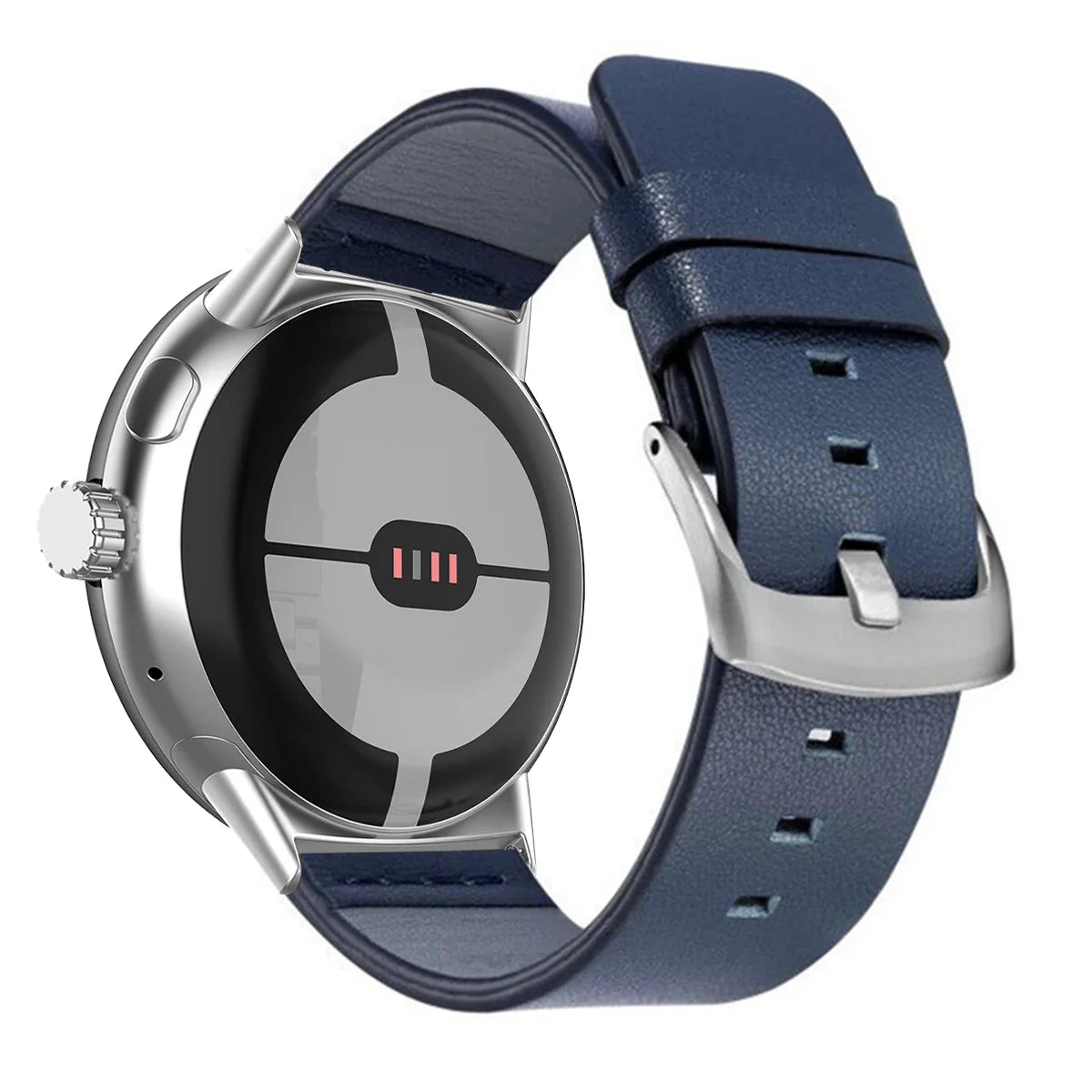 Pasek do Google Pixel Watch ze skóry brązowej 1, 2, 3, 41mm 45mm niebieski