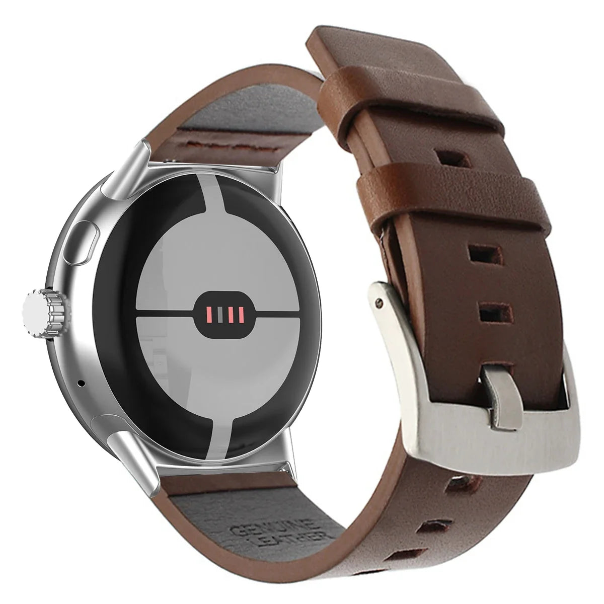 Pasek do Google Pixel Watch ze skóry brązowej 1, 2, 3, 41mm 45mm