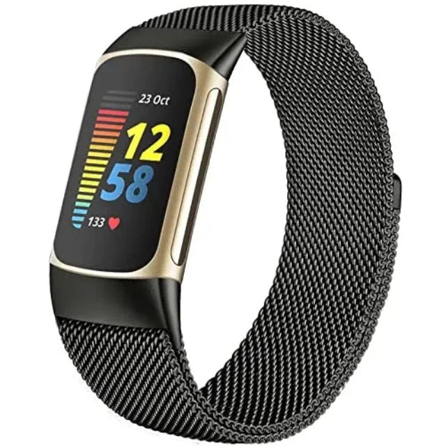 Bransoletka do zegarka Fitbit Charge 3 Charge 4 Charge 5 czarna