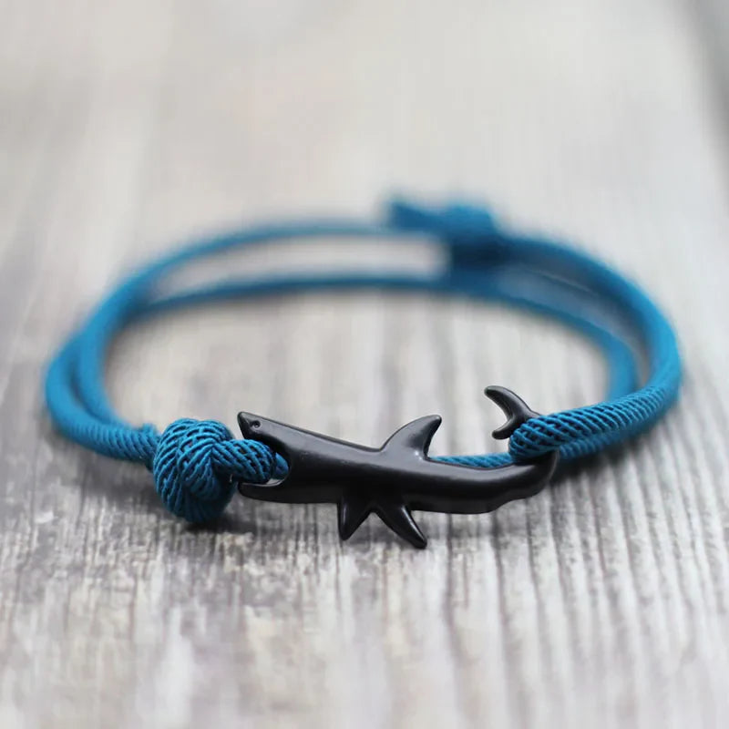Bracelet Requin Noir bleu