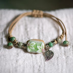 Bransoletka w stylu boho z motywem kwiatowym 1