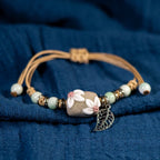 Bransoletka w stylu boho z motywem kwiatowym 2