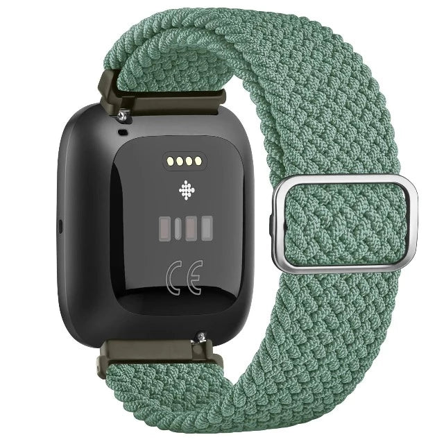 Bracelet Super Élastique Montre Fitbit Versa 1 Versa 2 Versa Lite vert