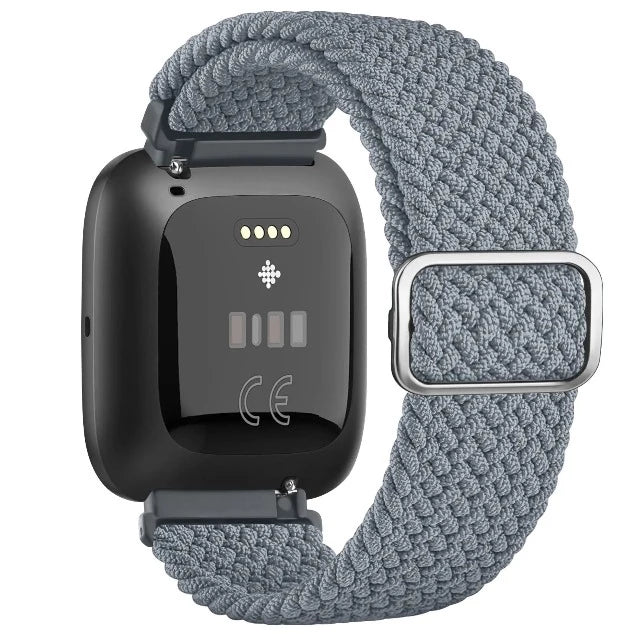 Super elastyczna bransoletka do zegarka Fitbit Versa 1 Versa 2 Versa Lite szara