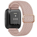 Super elastyczna bransoletka do zegarka Fitbit Versa 1 Versa 2 Versa Lite jasnoróżowa