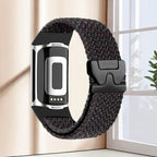 Pleciony pasek do zegarka Fitbit Charge 5, Charge 6 czarny multi