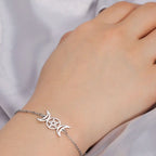 Bransoletka Potrójny Księżyc Czarostwo Bransoleta Wicca srebrna