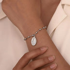 Bransoletka Matka Boska Bransoletka Chrześcijańska srebrna