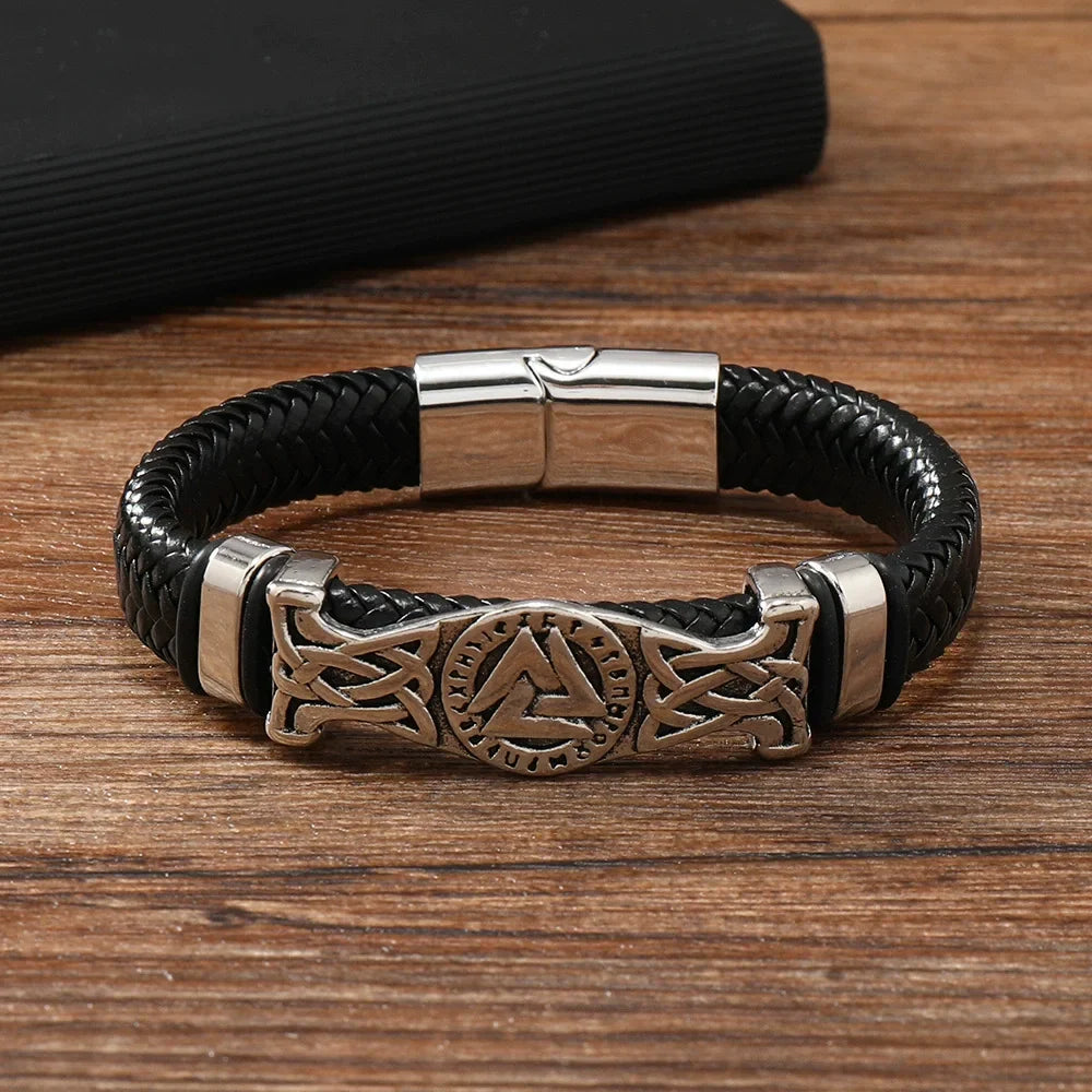 Bracelet Viking Valknut Homme
