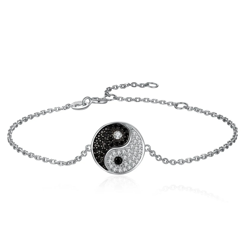 Bracelet Yin Yang avec Strass