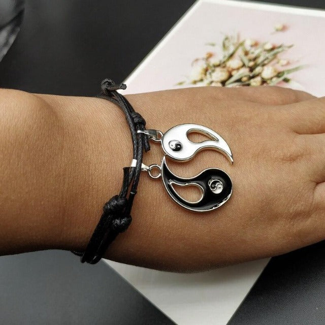 Bracelet Yin Yang de Couple Séparable