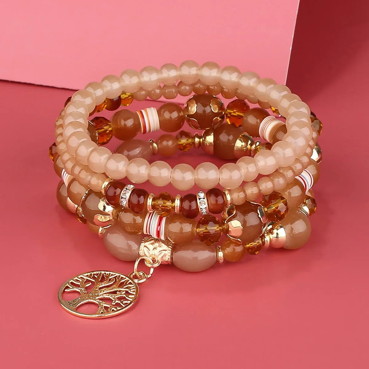Bracelets avec Arbre de Vie marron