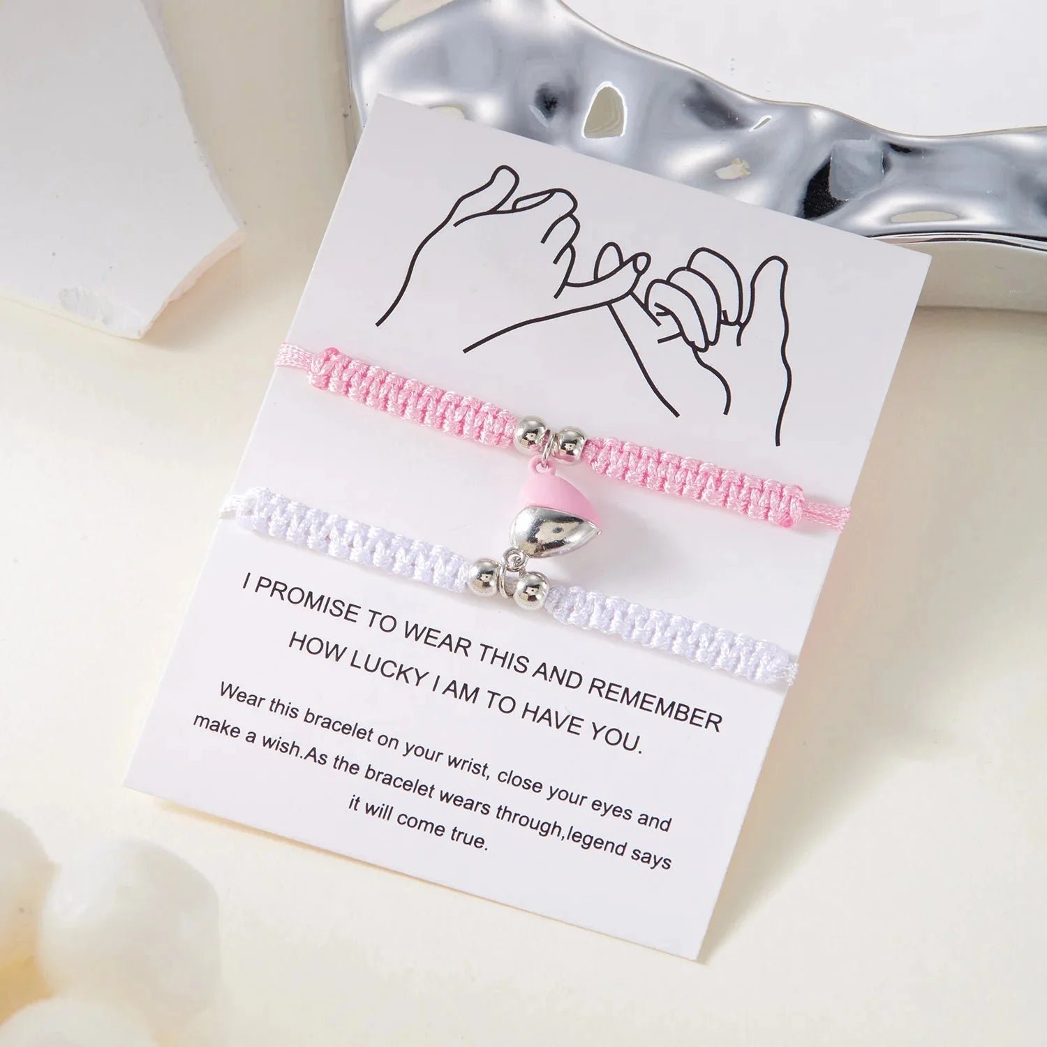 Bransoletki dla par przyjaciół romantyczna bransoletka