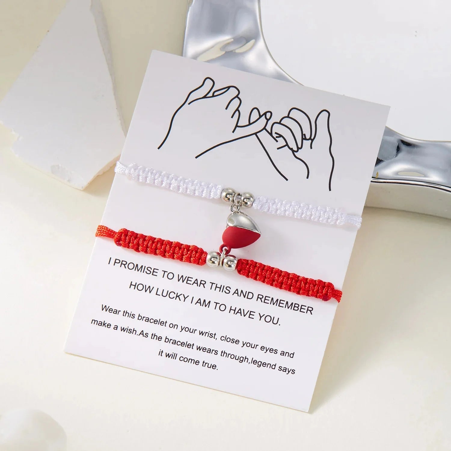 Bransoletki dla par przyjaciół romantyczna bransoletka