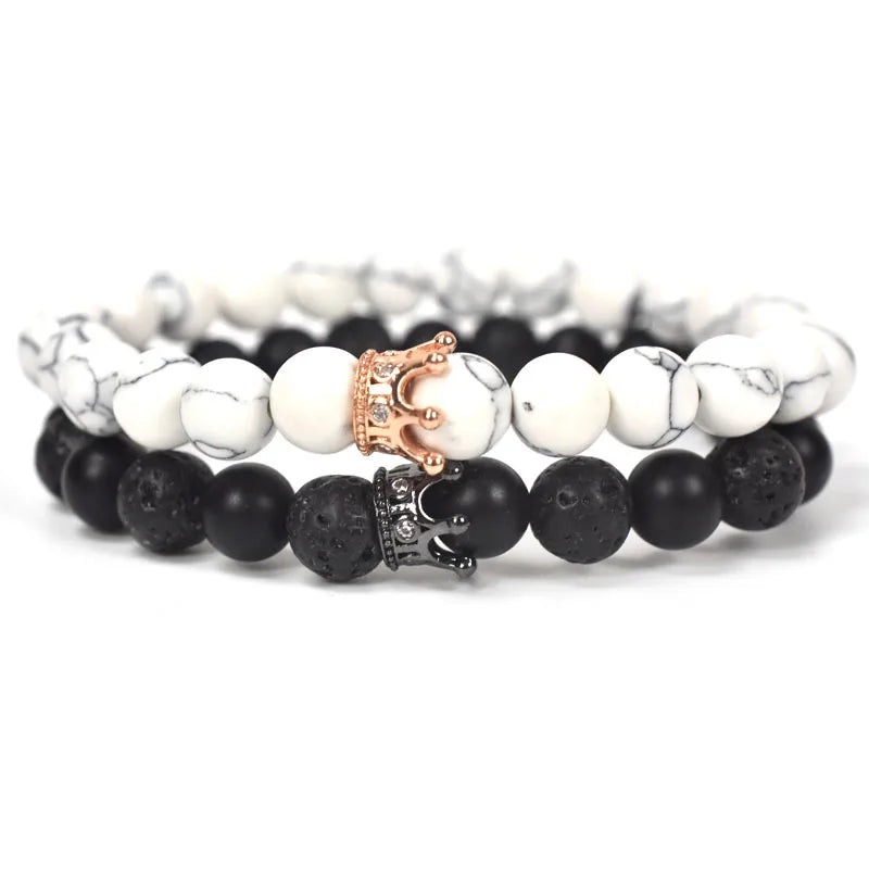 Bransoletki dla par Bransoletka Korona Króla i Królowej