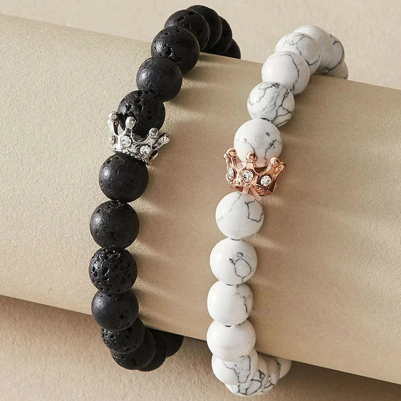 Bransoletki dla par Bransoletka Korona Króla i Królowej