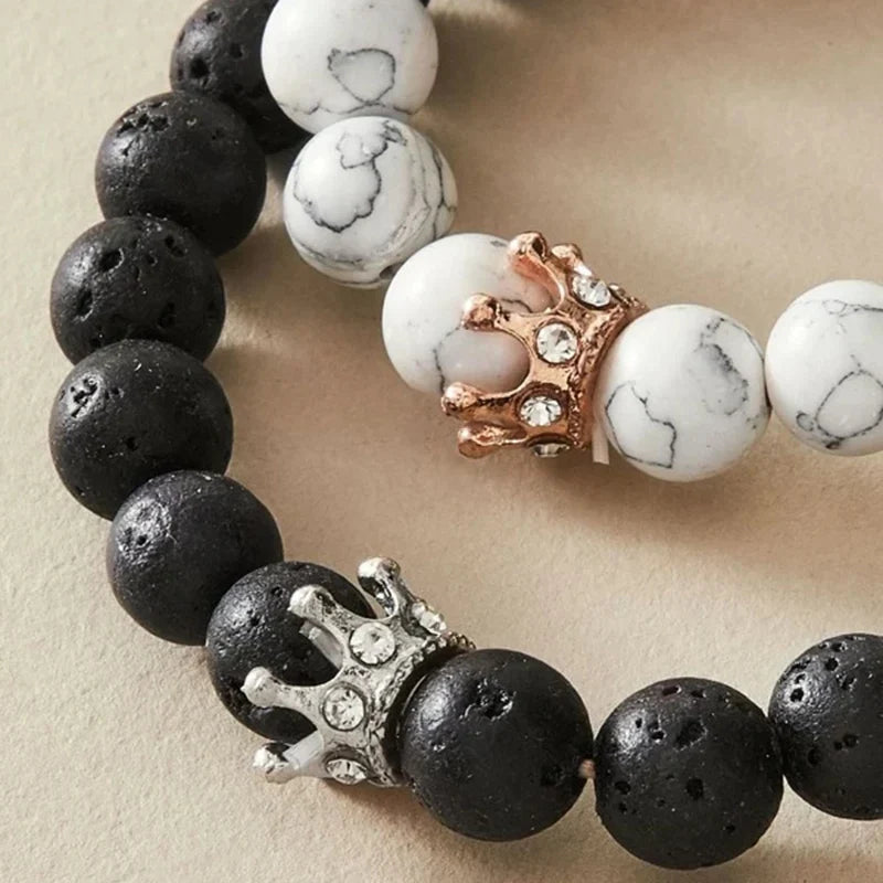 Náramky pro páry Gourmette Koruna Krále a Královny