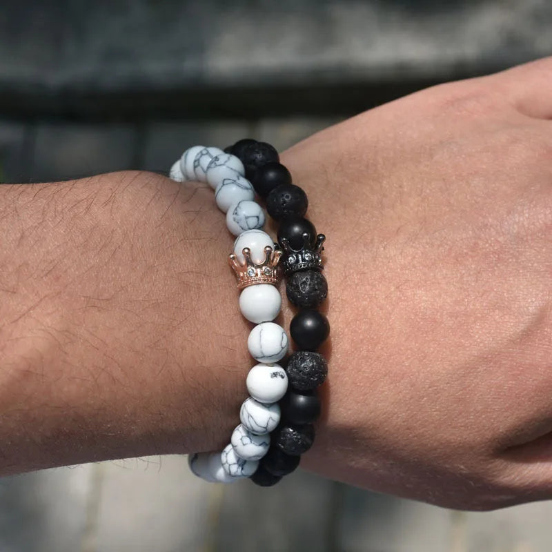 Náramky pro páry Gourmette Koruna Krále a Královny